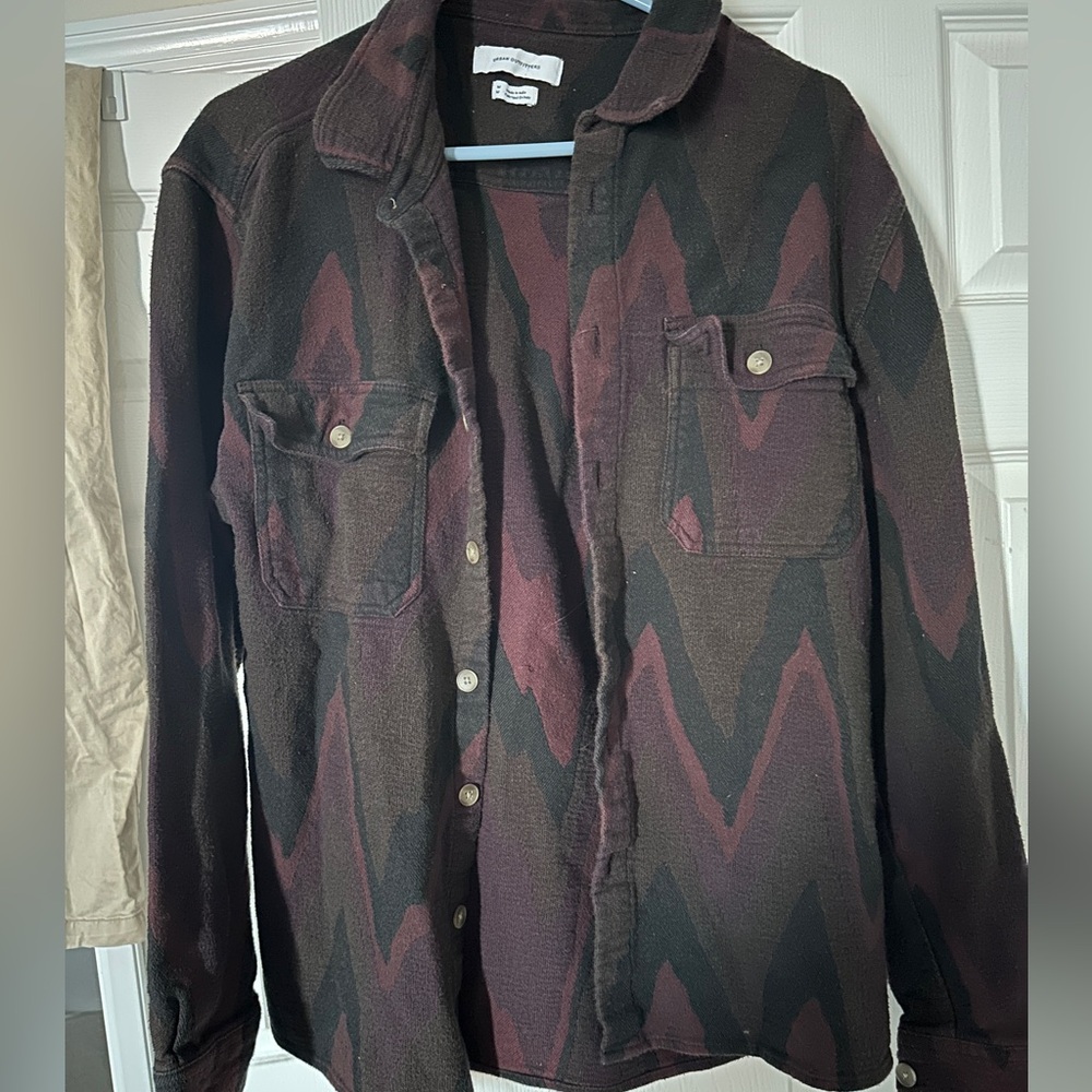 Urban outfitters mens button up shacket